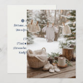 Bestrooid met sneeuw | Warme chocolademelk Kaart (Voorkant / Achterkant)