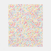 Bestrooiingspatroon van zoet Snoep Fleece Deken (Voorkant)