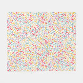 Bestrooiingspatroon van zoet Snoep Fleece Deken (Voorkant (Horizontaal))