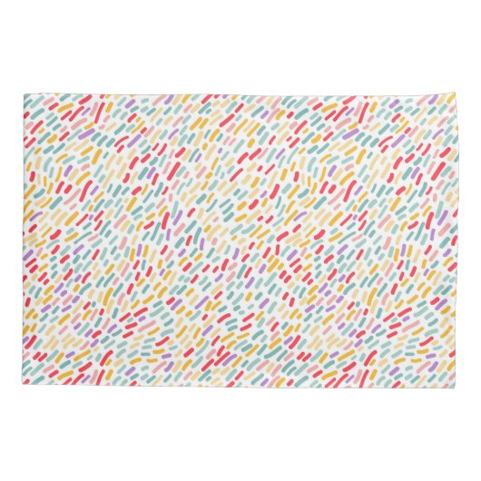 Bestrooiingspatroon van zoet Snoep Kussensloop (Achterkant-Links)