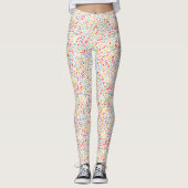 Bestrooiingspatroon van zoet Snoep Leggings (Voorkant)