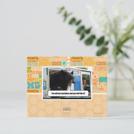 Bestrooit Briefkaart (Staand voorkant)