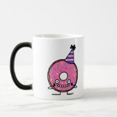 Bestrooit het roze suikerglazuur van de Doughnut Magische Mok (Links)