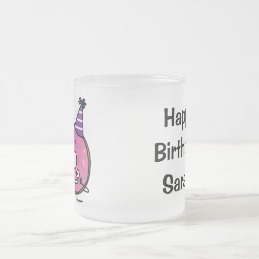 Bestrooit het roze suikerglazuur van de Doughnut Matglas Koffiemok (Center)