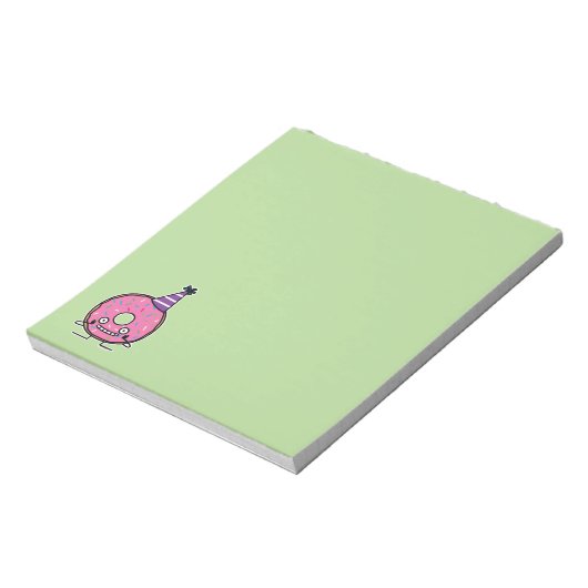 Bestrooit het roze suikerglazuur van de Doughnut Notitieblok (Linkerzijde)