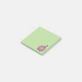 Bestrooit het roze suikerglazuur van de Doughnut Post-it® Notes (Schuin)