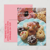 Bestrooit op bovenkant! feestdagenkaart (Voorkant / Achterkant)