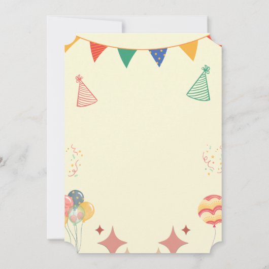 BESTSELLER! Aangepaste uitnodiging  (Achterkant)