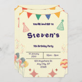 BESTSELLER! Aangepaste uitnodiging  (Voorkant / Achterkant)