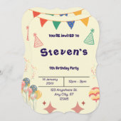 BESTSELLER! Aangepaste uitnodiging  (Voorkant / Achterkant)