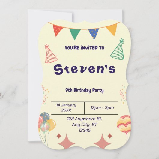 BESTSELLER! Aangepaste uitnodiging  (Voorkant)