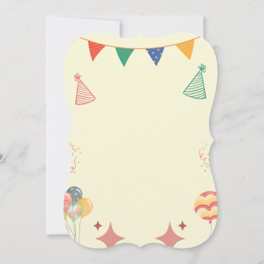 BESTSELLER! Aangepaste uitnodiging (Achterkant)