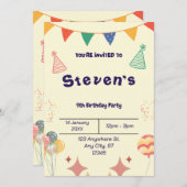 BESTSELLER! Aangepaste uitnodiging (Voorkant / Achterkant)