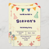 BESTSELLER! Aangepaste uitnodiging  (Voorkant / Achterkant)