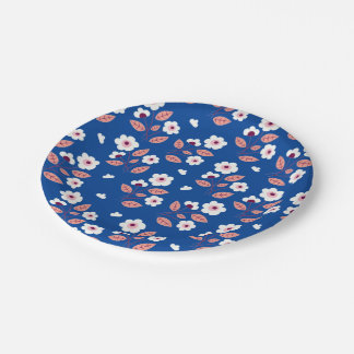 Bestseller blauw design voor bruiloft papieren bordje