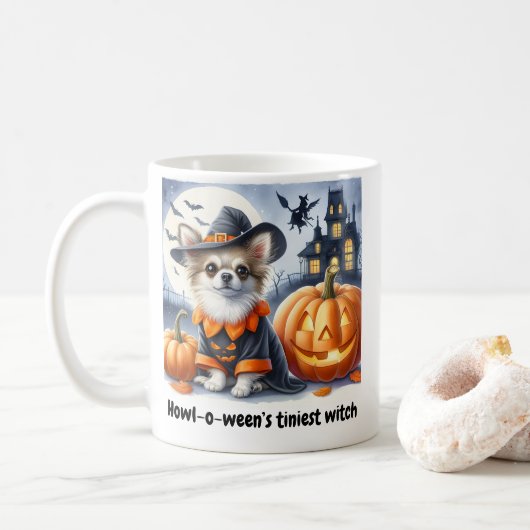 BESTSELLER! Chihuahua Halloween Mok - (Met donut)