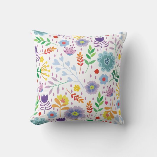 Bestseller florale achtergrond design voor bruilof kussen (Voorkant)