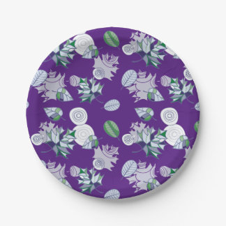 Bestseller florale achtergrond design voor bruilof papieren bordje