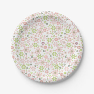 Bestseller florale achtergrond design voor bruilof papieren bordje