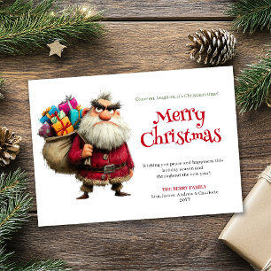 Bestseller grappige Kerstman digitale Kerstkaart