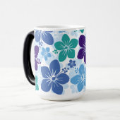 Bestseller Hawaiian Hibiscus Background design Magische Mok (Voorkant links)