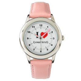 BESTSELLER! Kind I❤️ RVS Roze Harten Horloge