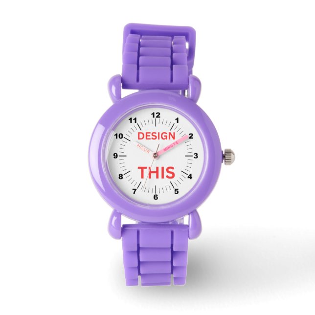 BESTSELLER! Kinderen horloge - gepersonaliseerd ⌚  (Voorkant)
