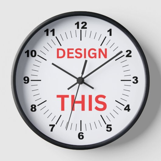 BESTSELLER! Klok, 10 "Rond Zwart Hout Lijst 🕗 (Voorkant)