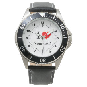 BESTSELLER! Mannen I❤️ Zwart Lederen Strap Horloge