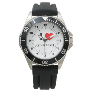 BESTSELLER! Mannen I❤️ Zwart Rubber Strap Horloge