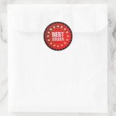 Bestseller Rood Ronde Sticker (Tas)