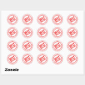 Bestseller-teken Ronde Sticker (Vel)