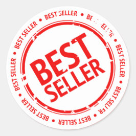 Bestseller-teken Ronde Sticker