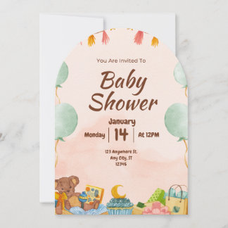 BESTSELLER! uitnodiging tot baby shower