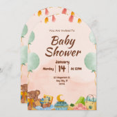 BESTSELLER! uitnodiging tot baby shower (Voorkant / Achterkant)