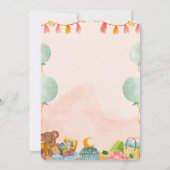 BESTSELLER! uitnodiging tot baby shower (Achterkant)