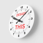 BESTSELLER! Wandklok, 8" rond acryl🕗 Ronde Klok (Hoek)