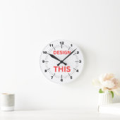 BESTSELLER! Wandklok, 8" rond acryl🕗 Ronde Klok (Huis)