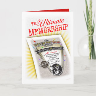Bestselling Proof of Membership Greeting Card Kaart