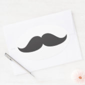 Bestselling snor Gift Stach Humor Stachin Fun Ovale Sticker (Envelop)