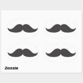 Bestselling snor Gift Stach Humor Stachin Fun Ovale Sticker (Vel)