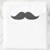 Bestselling snor Gift Stach Humor Stachin Fun Ovale Sticker (Tas)