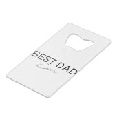 bestty ever creditkaart flessenopener (Achterkant Gekanteld)