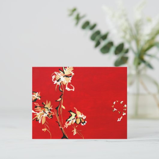 bestuivingsfeest briefkaart (Staand voorkant)