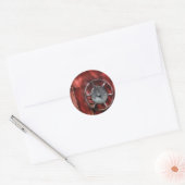 Besturing - Het Wiel Ronde Sticker (Envelop)
