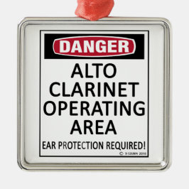 Besturingsgebied Alto Clarinet Metalen Ornament