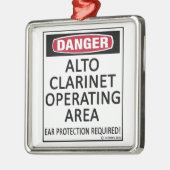 Besturingsgebied Alto Clarinet Metalen Ornament (Links)