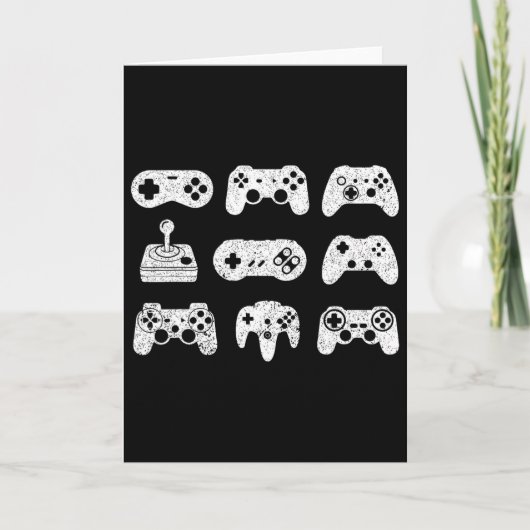 Bestuur Alle Dingen Videogame Controller Gamen Kaart (Voorkant)
