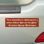 Bestuur met God en de Bijbel Bumpersticker (Op auto)