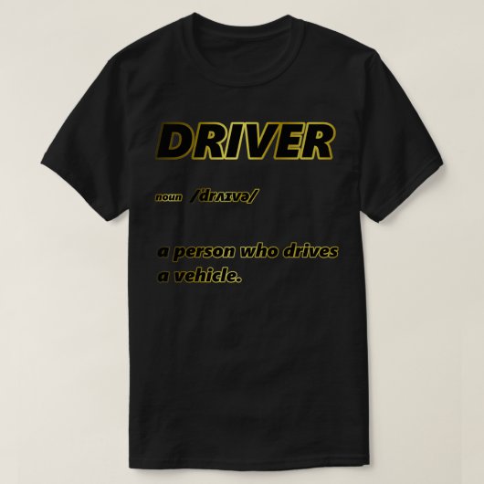 Bestuurder 2 t-shirt (Design voorkant)